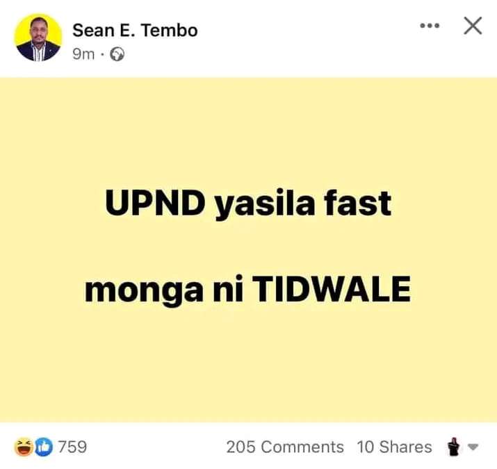 Sean Tembo's post