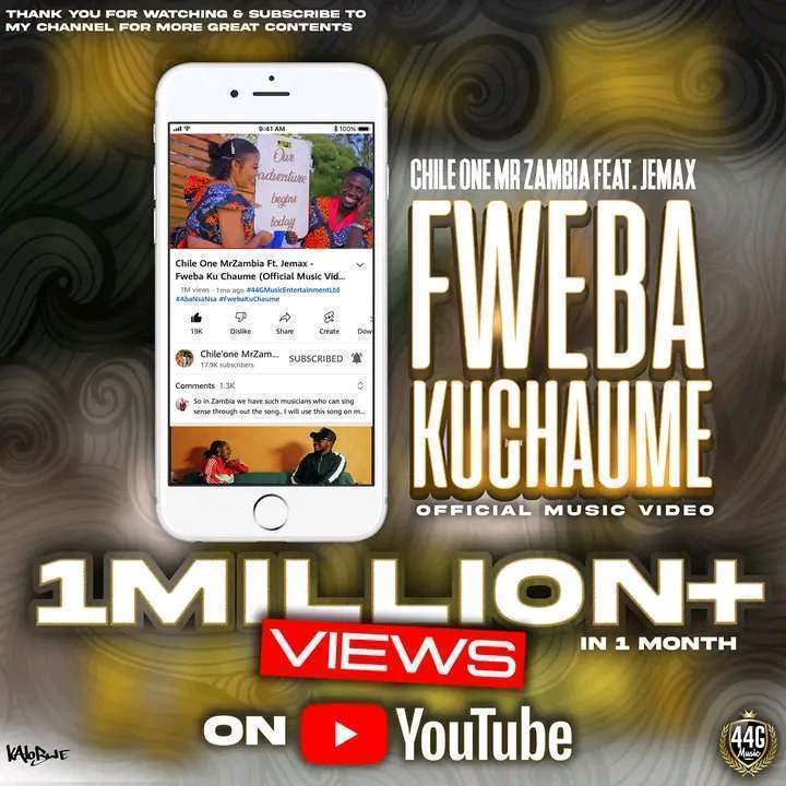 Chile 1 Hits One Million views on YouTube Zedscoop