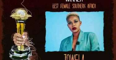 Towela Kaira wins “Best Female Southern Africa at this year's AFRIMMA