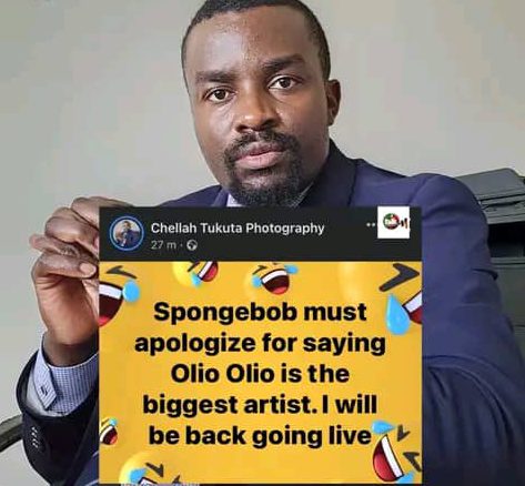Chella Tukuta demands an apology from Spongebob for telling lies (See why)